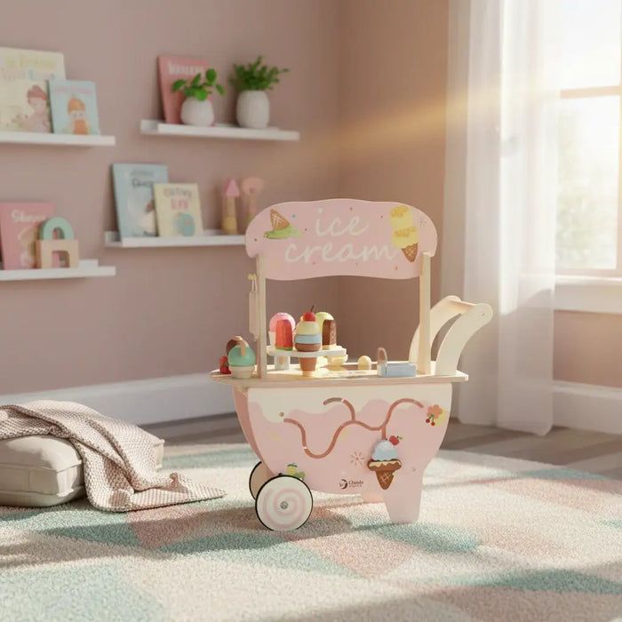Ice Cream Cart | Wooden with Walker Function - Little and Giant Explorers Classic World