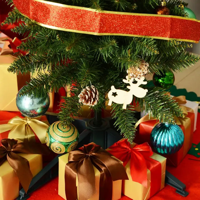 5ft Artificial Christmas Tree - 294 Tips | Flame-Retardant Plastic - Compact Festive Design HOMCOM - Little and Giant Explorers HOMCOM