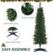 5ft Artificial Christmas Tree - 294 Tips | Flame-Retardant Plastic - Compact Festive Design HOMCOM - Little and Giant Explorers HOMCOM