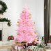 5FT Artificial Christmas Tree in Pink - Little and Giant Explorers HOMCOM