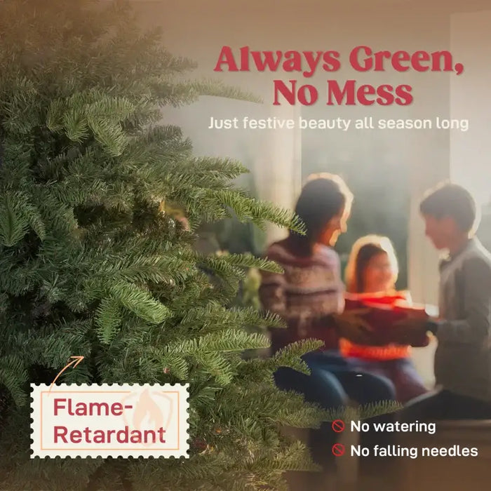 5ft Artificial Christmas Tree | 772 Tips - Wide Shape with Moulded Branches HOMCOM - Little and Giant Explorers HOMCOM