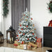 5ft Artificial Christmas Tree | Snow-Kissed Branches - Realistic Moulded Tips HOMCOM - Little and Giant Explorers HOMCOM
