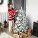 5ft Artificial Christmas Tree | Snow-Kissed Branches - Realistic Moulded Tips HOMCOM - Little and Giant Explorers HOMCOM