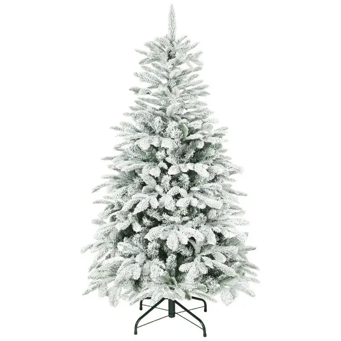 5ft Artificial Christmas Tree | Snow-Kissed Branches - Realistic Moulded Tips HOMCOM - Little and Giant Explorers HOMCOM
