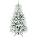 5ft Artificial Christmas Tree | Snow-Kissed Branches - Realistic Moulded Tips HOMCOM - Little and Giant Explorers HOMCOM