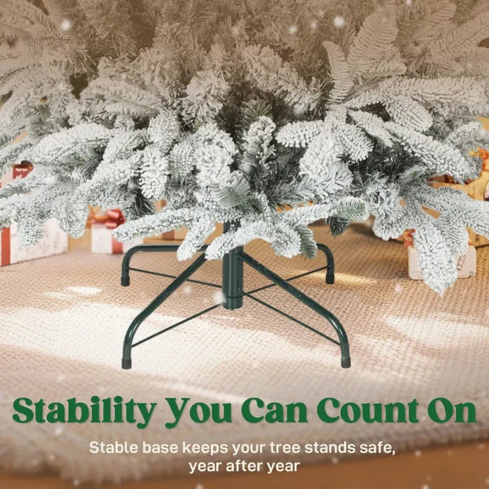 5ft Artificial Christmas Tree | Snow-Kissed Branches - Realistic Moulded Tips HOMCOM - Little and Giant Explorers HOMCOM