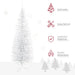 5ft Artificial Christmas Tree – White | 294 Tips - Flame-Retardant Plastic HOMCOM - Little and Giant Explorers HOMCOM