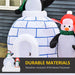 5FT Christmas Inflatable Penguins and Igloo - Little and Giant Explorers HOMCOM