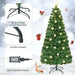 5ft Fibre Optic Christmas Tree | Pre-Lit Artificial Tree with Star Topper COSTWAY - Little and Giant Explorers Costway
