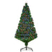 5FT Pre-lit Fibre Optic Artificial Christmas Tree - Little and Giant Explorers HOMCOM