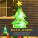 5FT Inflatable Christmas Tree with LED Lights - Little and Giant Explorers HOMCOM