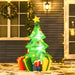 5FT Inflatable Christmas Tree with LED Lights - Little and Giant Explorers HOMCOM