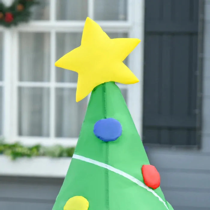 5FT Inflatable Christmas Tree with LED Lights - Little and Giant Explorers HOMCOM