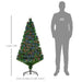 5FT Pre-lit Fibre Optic Artificial Christmas Tree - Little and Giant Explorers HOMCOM