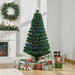 5FT Pre-lit Fibre Optic Artificial Christmas Tree - Little and Giant Explorers HOMCOM