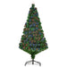 5FT Pre-lit Fibre Optic Artificial Christmas Tree - Little and Giant Explorers HOMCOM