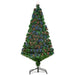 5FT Pre-lit Fibre Optic Artificial Christmas Tree - Little and Giant Explorers HOMCOM