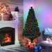 5FT Pre-lit Fibre Optic Artificial Christmas Tree - Little and Giant Explorers HOMCOM