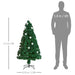 5ft Pre-Lit Fibre Optic Christmas Tree | LED Lights with Star Lampshades HOMCOM - Little and Giant Explorers HOMCOM