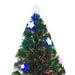 5ft Pre-Lit Fibre Optic Christmas Tree | LED Lights with Star Lampshades HOMCOM - Little and Giant Explorers HOMCOM