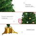 5ft Pre-Lit Fibre Optic Christmas Tree | Multi-Coloured Lights - Pre-Assembled Decorations HOMCOM - Little and Giant Explorers HOMCOM