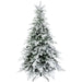 5FT Pre-lit Snow Flocked Artificial Christmas Tree with Warm White LED Lights - Little and Giant Explorers HOMCOM