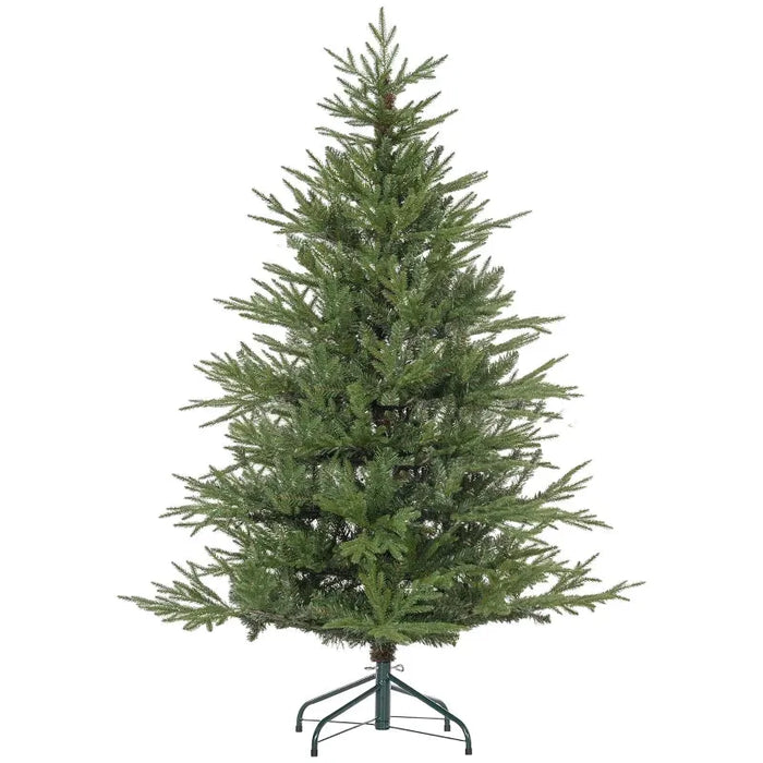 5FT Realistic Artificial Christmas Tree with 1724 Tips in Green - Little and Giant Explorers HOMCOM