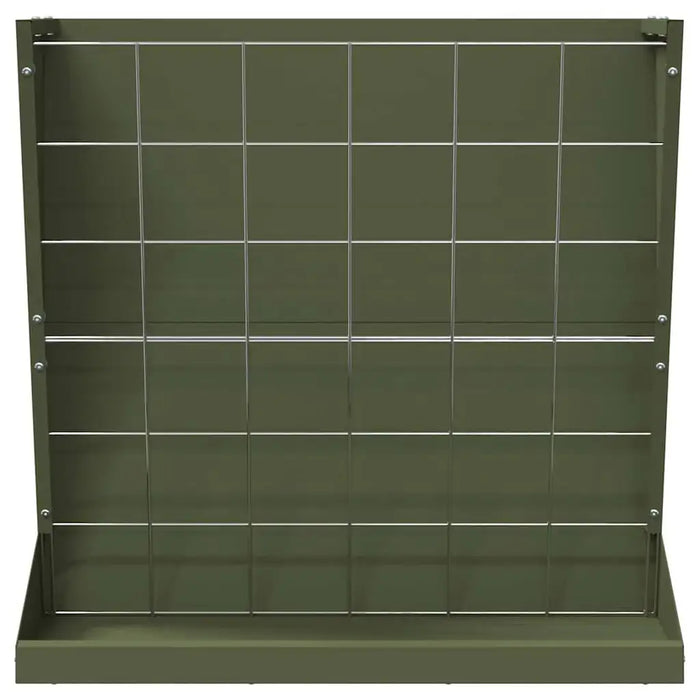 5kg Metal Hay Feeder – Olive Green | Steel Hanging Feeder with Tray VIDAXL - Little and Giant Explorers