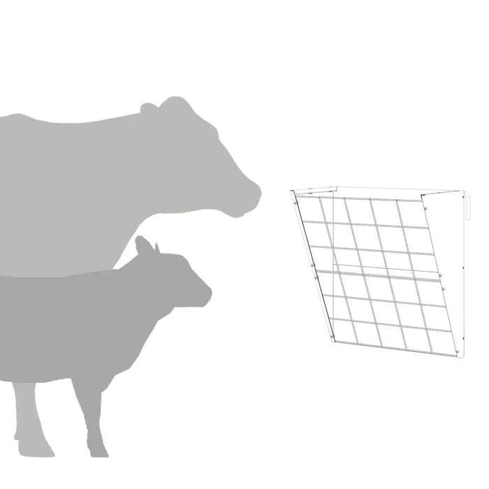 5kg Metal Hay Feeder – Silver | Galvanised Steel Hanging Feeder with Tray VIDAXL - Little and Giant Explorers