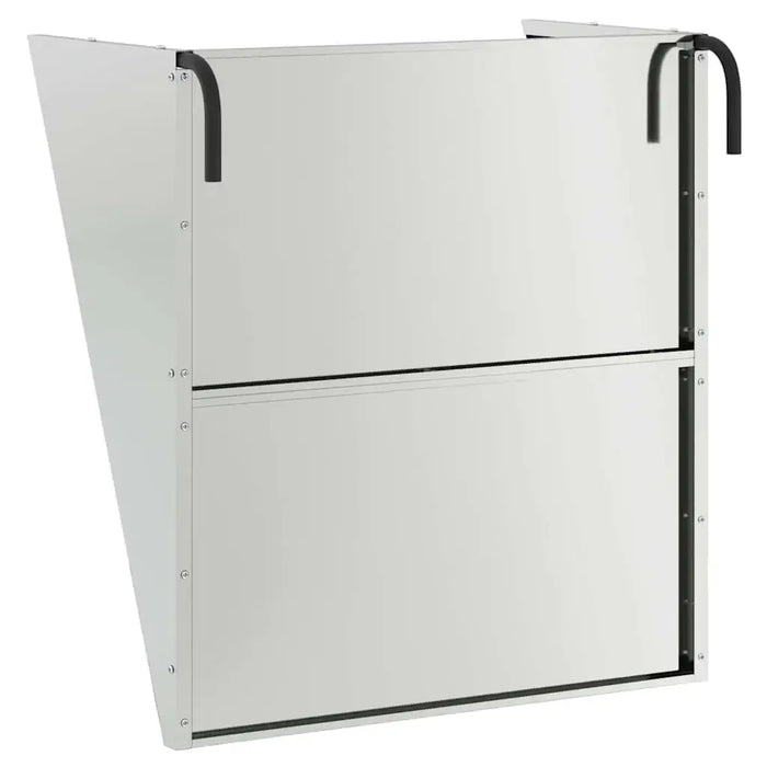 5kg Metal Hay Feeder – Silver | Galvanised Steel Hanging Feeder with Tray VIDAXL - Little and Giant Explorers