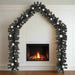 5m Christmas Garland with LED Lights in Black - Little and Giant Explorers vidaXL