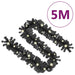 5m Christmas Garland with LED Lights in Black - Little and Giant Explorers vidaXL