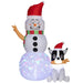 6.2FT Christmas Inflatable Santa with Dog Decoration - Little and Giant Explorers Outsunny