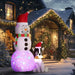 6.2FT Christmas Inflatable Santa with Dog Decoration - Little and Giant Explorers Outsunny
