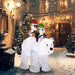 6.4FT Christmas Inflatable Polar Bear and Penguins - Little and Giant Explorers Outsunny