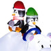 6.4FT Christmas Inflatable Polar Bear and Penguins - Little and Giant Explorers Outsunny