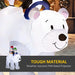 6.4FT Christmas Inflatable Polar Bear and Penguins - Little and Giant Explorers Outsunny