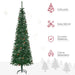 6.5ft Slim Artificial Christmas Tree | Unlit - Pine Cones and Needles HOMCOM - Little and Giant Explorers HOMCOM