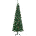 6.5ft Slim Artificial Christmas Tree | Unlit - Pine Cones and Needles HOMCOM - Little and Giant Explorers HOMCOM