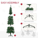 6.5ft Slim Artificial Christmas Tree | Unlit - Pine Cones and Needles HOMCOM - Little and Giant Explorers HOMCOM