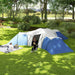 Large Camping Tent with 3 Bedrooms, Living Area and Porch in Blue (6 - 9 persons) - Little and Giant Explorers Outsunny