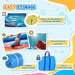 Easy storage guide for inflatable bouncy castle including folding, drying, and carry bag.
