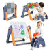 6-in-1 Kids Activity Table and Chair Set | Building Blocks, Easel and Study Desk COSTWAY - Little and Giant Explorers Costway