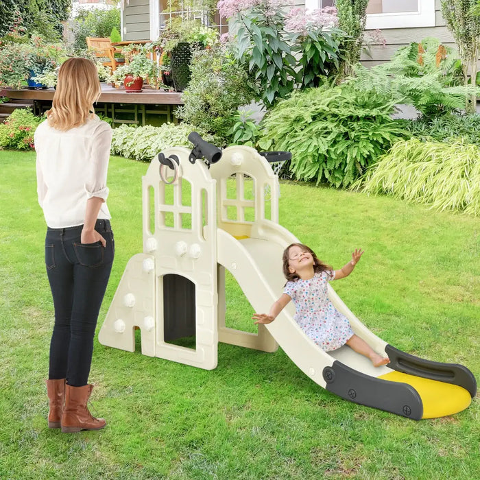 6-in-1 Slide Set | Ultimate Playground Paradise with Ring Toss and Telescope - Little and Giant Explorers Costway