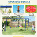 6-in-1 Metal Kids Swing Set with 3 Swings and Climbing Ladder - Little and Giant Explorers AIYAPLAY