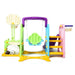 6-in-1 Multi-Functional Play Set with Slide, Swing, Basketball Hoop and Football Goal - Little and Giant Explorers Costway