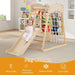 6-in-1 Wooden Indoor Jungle Gym – Multicolour | Montessori Climber COSTWAY - Little and Giant Explorers Costway