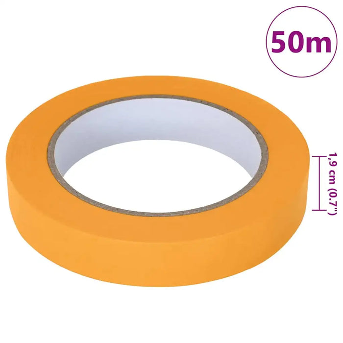6 Pack Painter Masking Tape – Yellow | 5000x1.9cm - Indoor and Outdoor Paper Tape VIDAXL - Little and Giant Explorers vidaXL