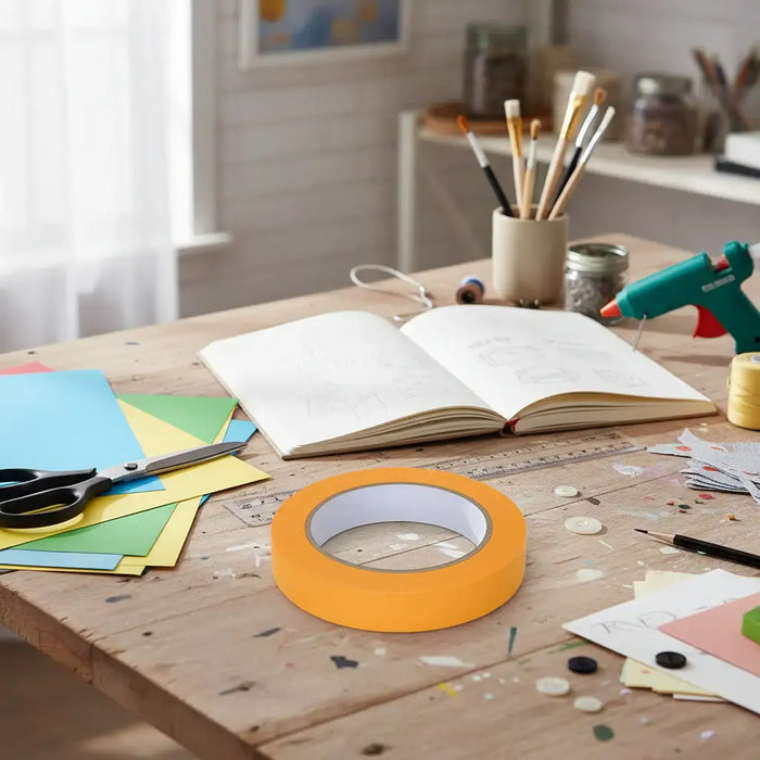 6 Pack Painter Masking Tape – Yellow | 5000x1.9cm - Indoor and Outdoor Paper Tape VIDAXL - Little and Giant Explorers vidaXL