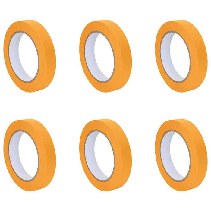 6 Pack Painter Masking Tape – Yellow | 5000x1.9cm - Indoor and Outdoor Paper Tape VIDAXL - Little and Giant Explorers vidaXL